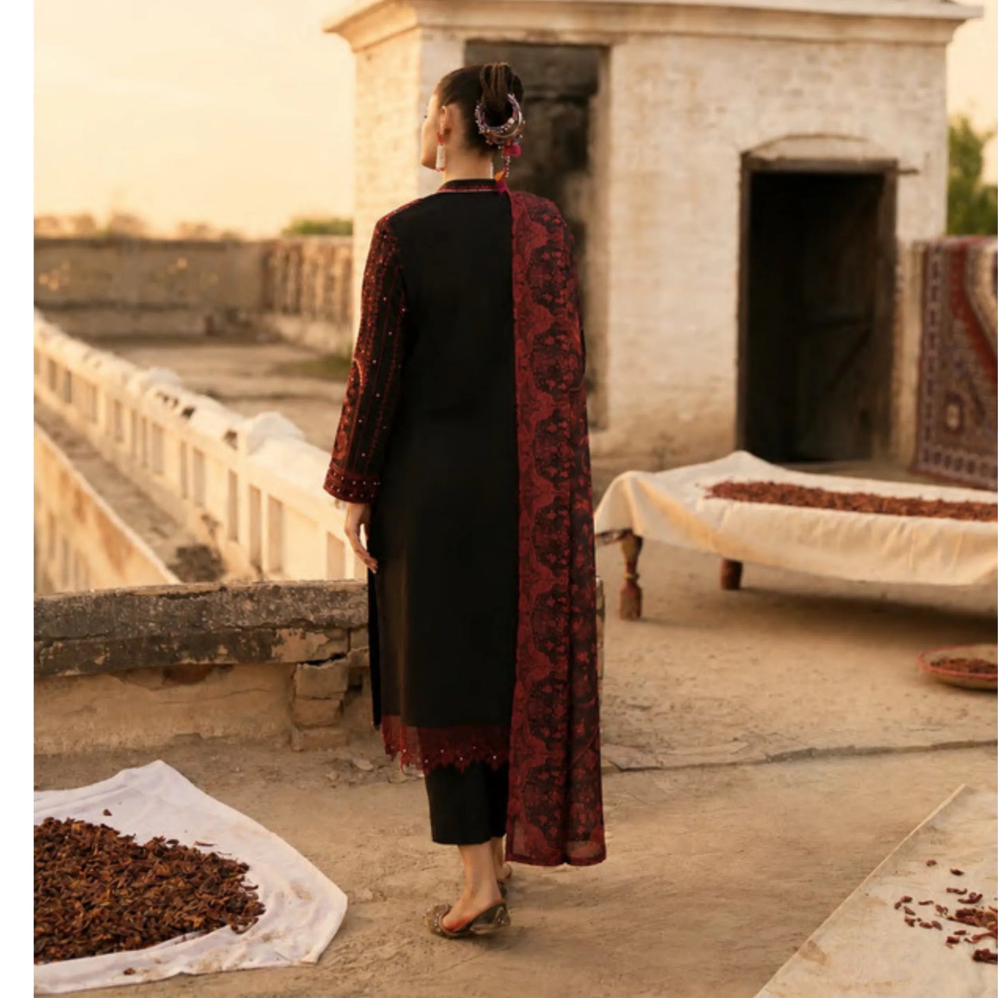UCA-43 "HER" Collection Embroidered Cambric Cotton by Casuallite 3 Piece Suit for Women | Ready to Wear Pakistani Dress