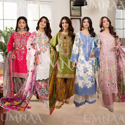 "Gulmahar" Embroidered Lawn Collection by karma Collection