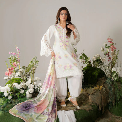 KC-1586 "AYRA" Embroidered Cambric Cotton Collection by Karma Collection