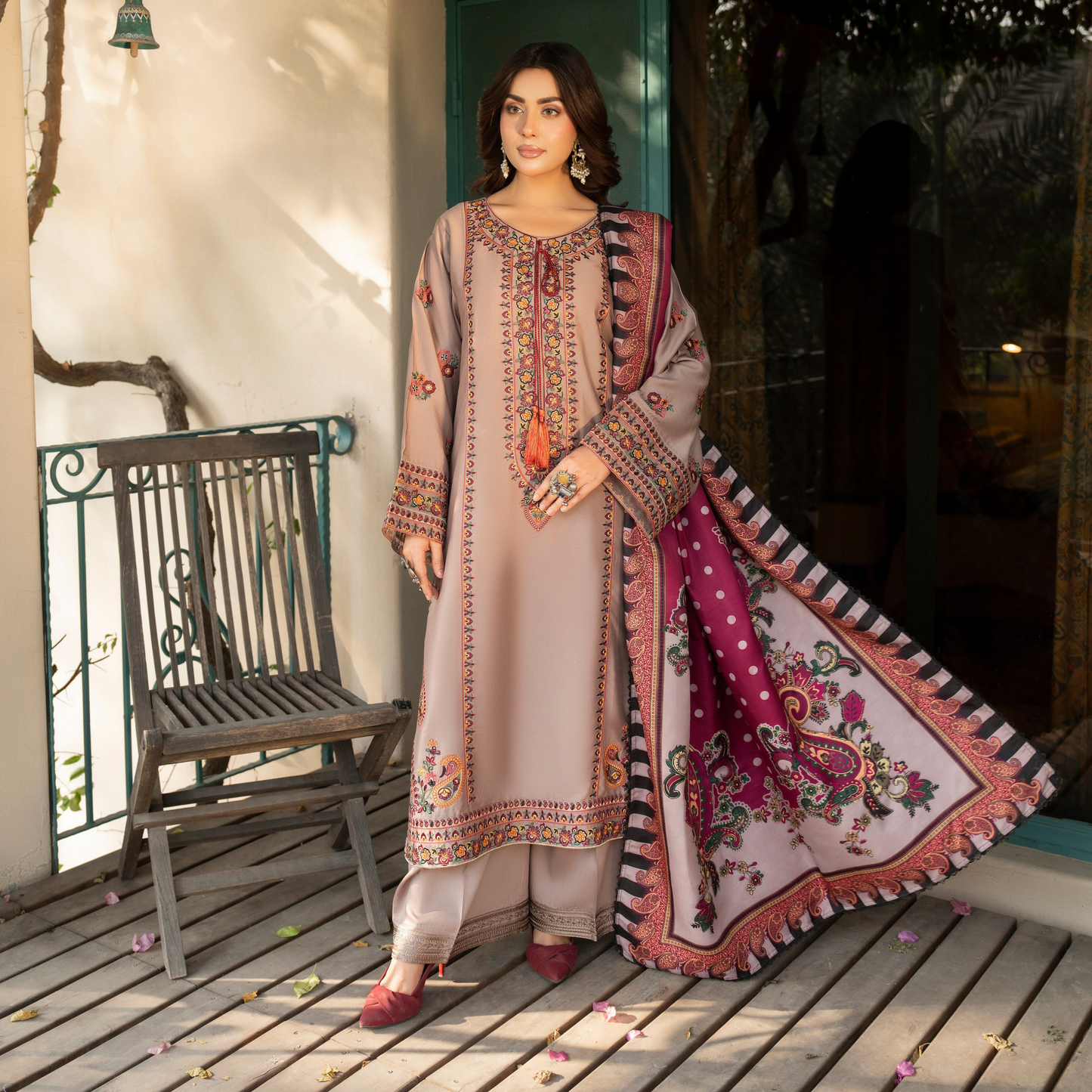 "Nigar" Kotrai Edition Luxury Embroidered 3 Piece by Karma Collection