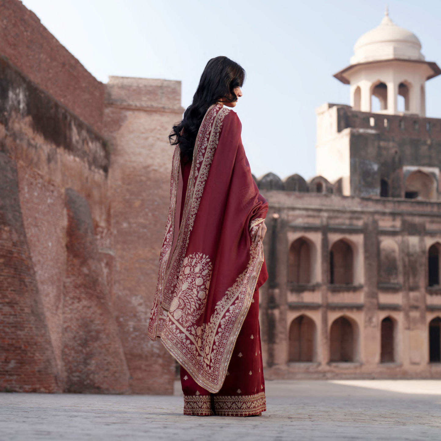 UCA-34 "ISHQIA" Festive Drop Embroidered Viscose Collection by Casuallite