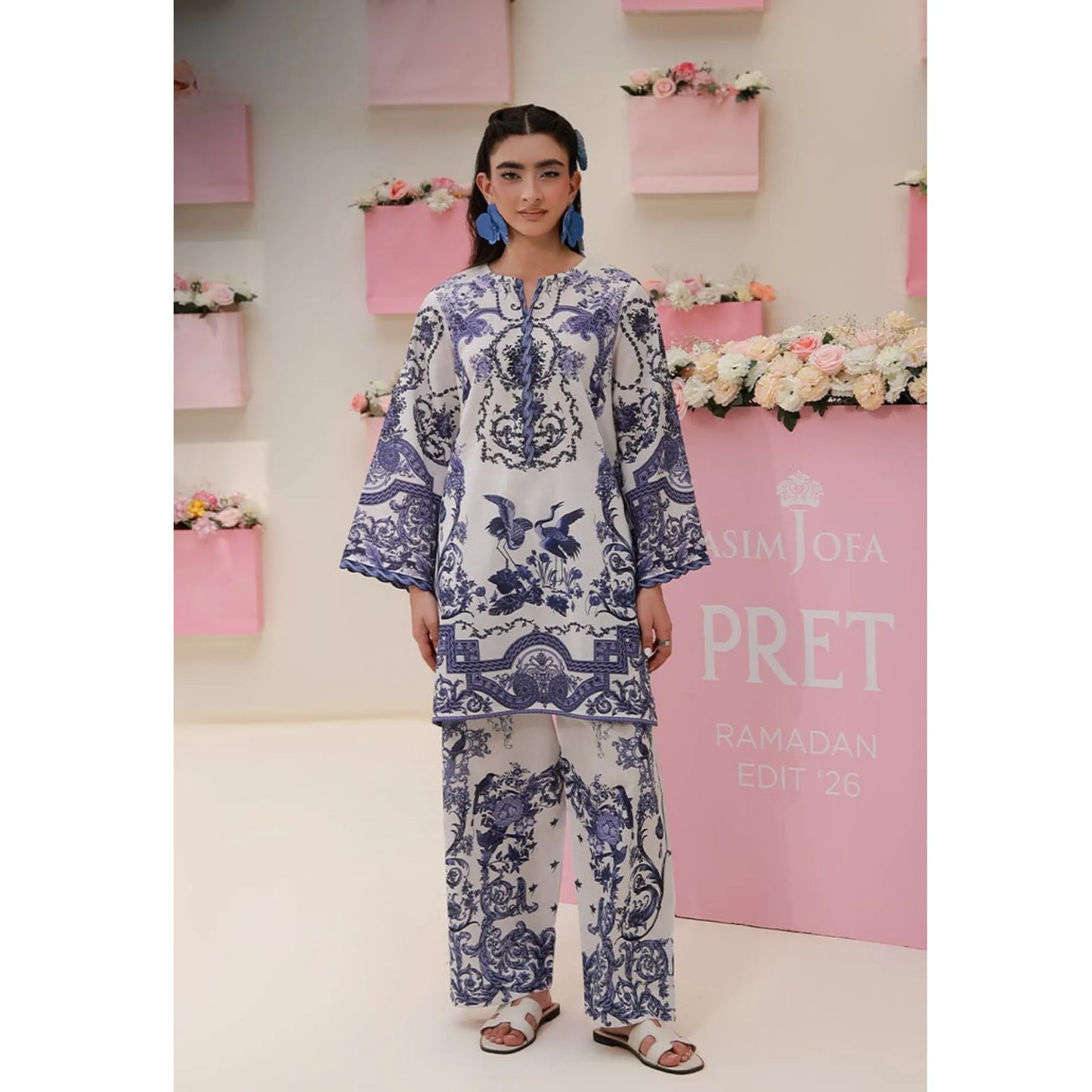 UAS-01 printed Pret by Asim jofa Printed Co Ord Set summer Collection Ready to Wear asian clothes