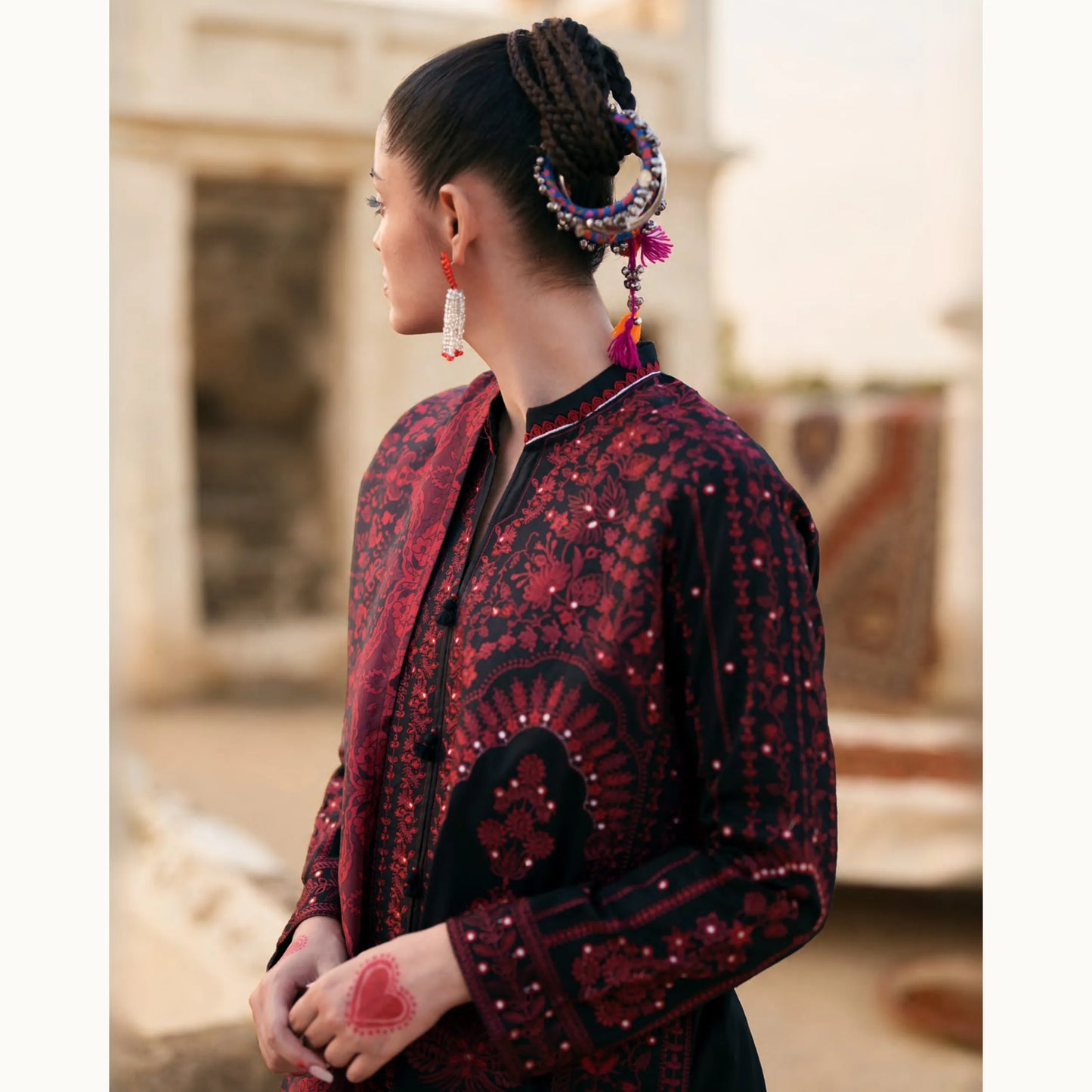 UCA-43 "HER" Collection Embroidered Cambric Cotton by Casuallite 3 Piece Suit for Women | Ready to Wear Pakistani Dress