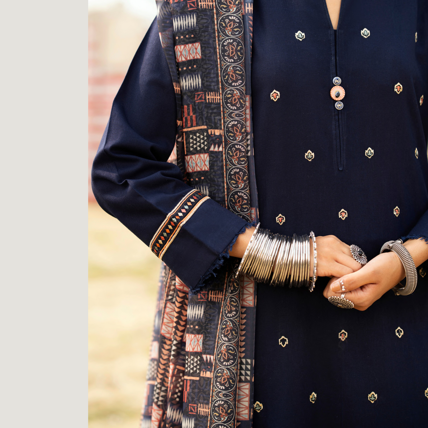 3 Pc Embroidered Khaddar Ready to Wear Collection by Casuallite | UMCAE0801