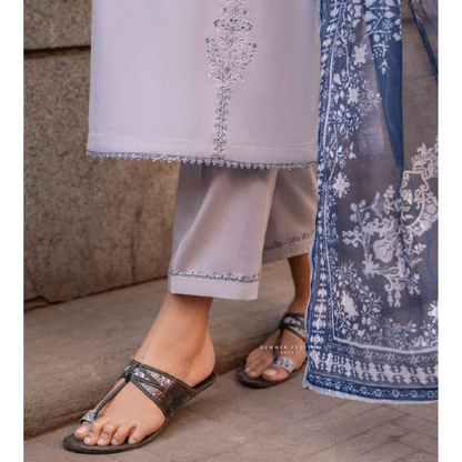 3 Pc Embroidered Cambric Cotton Ready to Wear Eid Collection by Casuallite | UCA-13