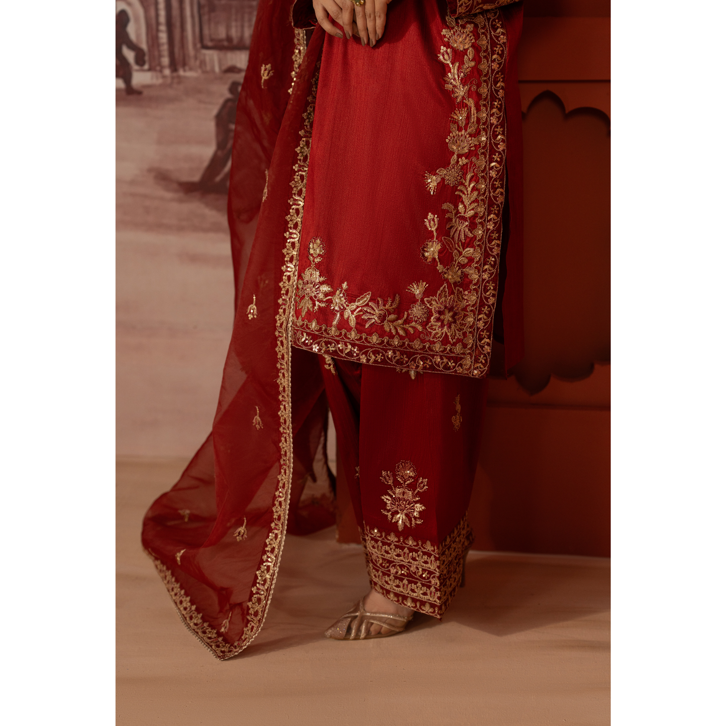 UA-170 Raw Silk Embroidered Festive Collection