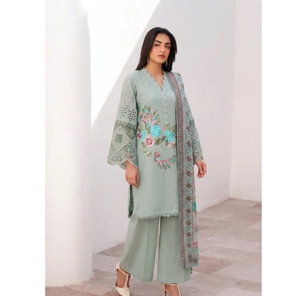 UA-186 Embroidered Cotton 3-Piece Collection | Ready to Wear Asian clothes