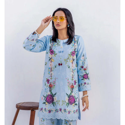 UAL-01 Chikankari Lawn Co-Ord Set | Adan's Libas