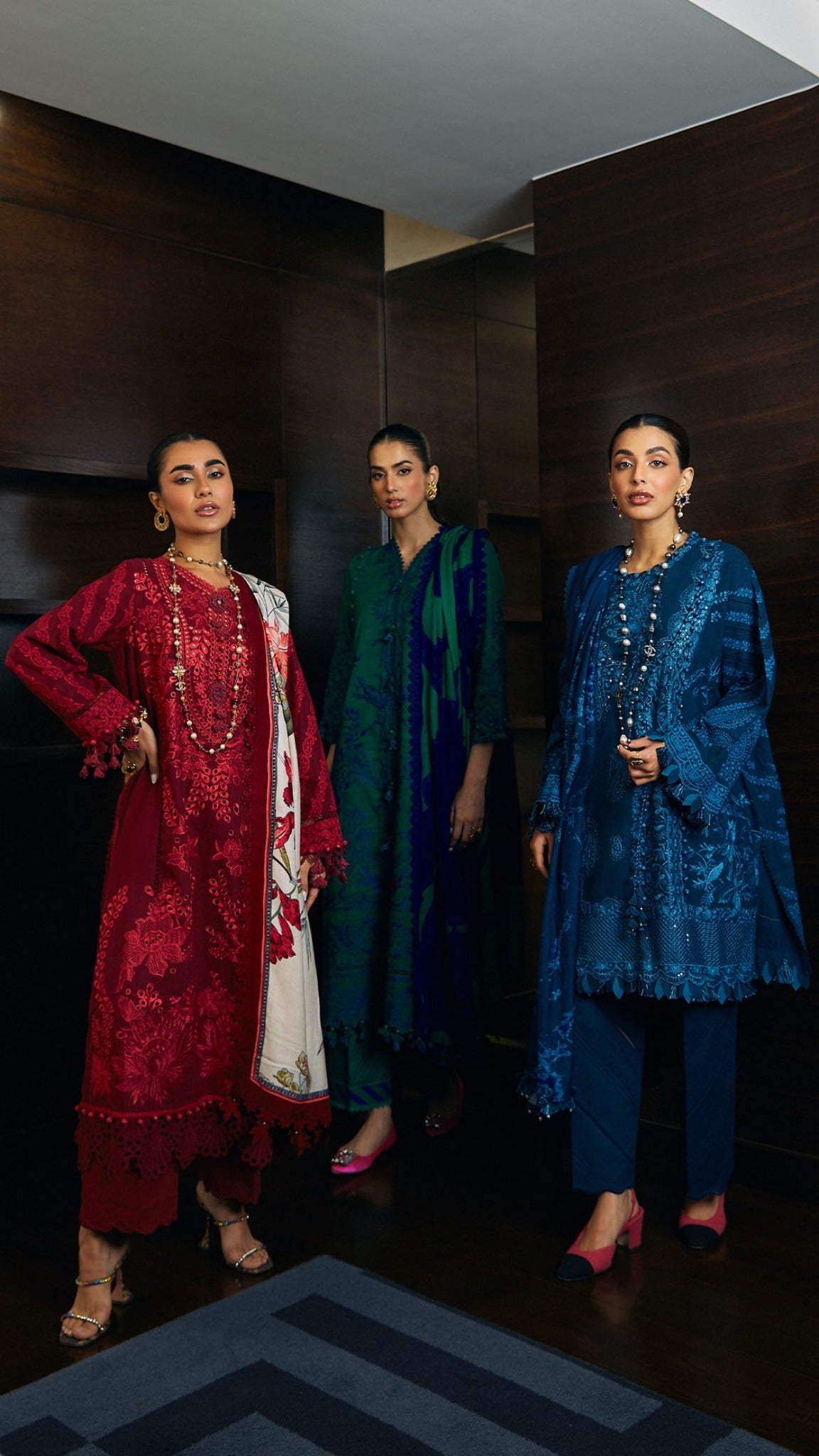 Muzlin By Sana Safinaz Stitched 3 Piece-Winter Collection