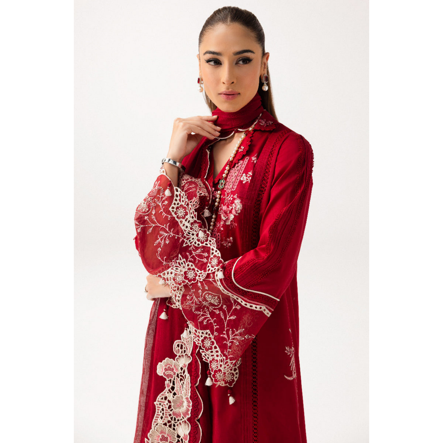 3 Pc Festive Embroidered Collection  | Ready to Wear | Qalamkar