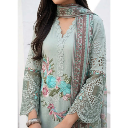 UA-186 Embroidered Cotton 3-Piece Collection | Ready to Wear Asian clothes