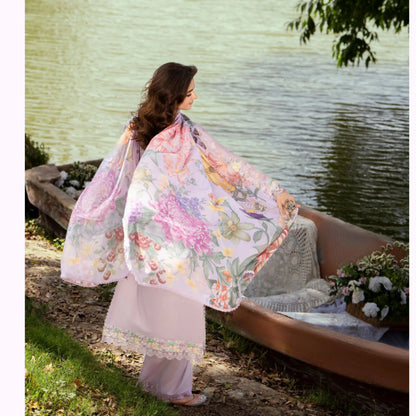 KC-1573 "Sunheri" Embroidered Festive Cambric Cotton Collection by Karma Collection