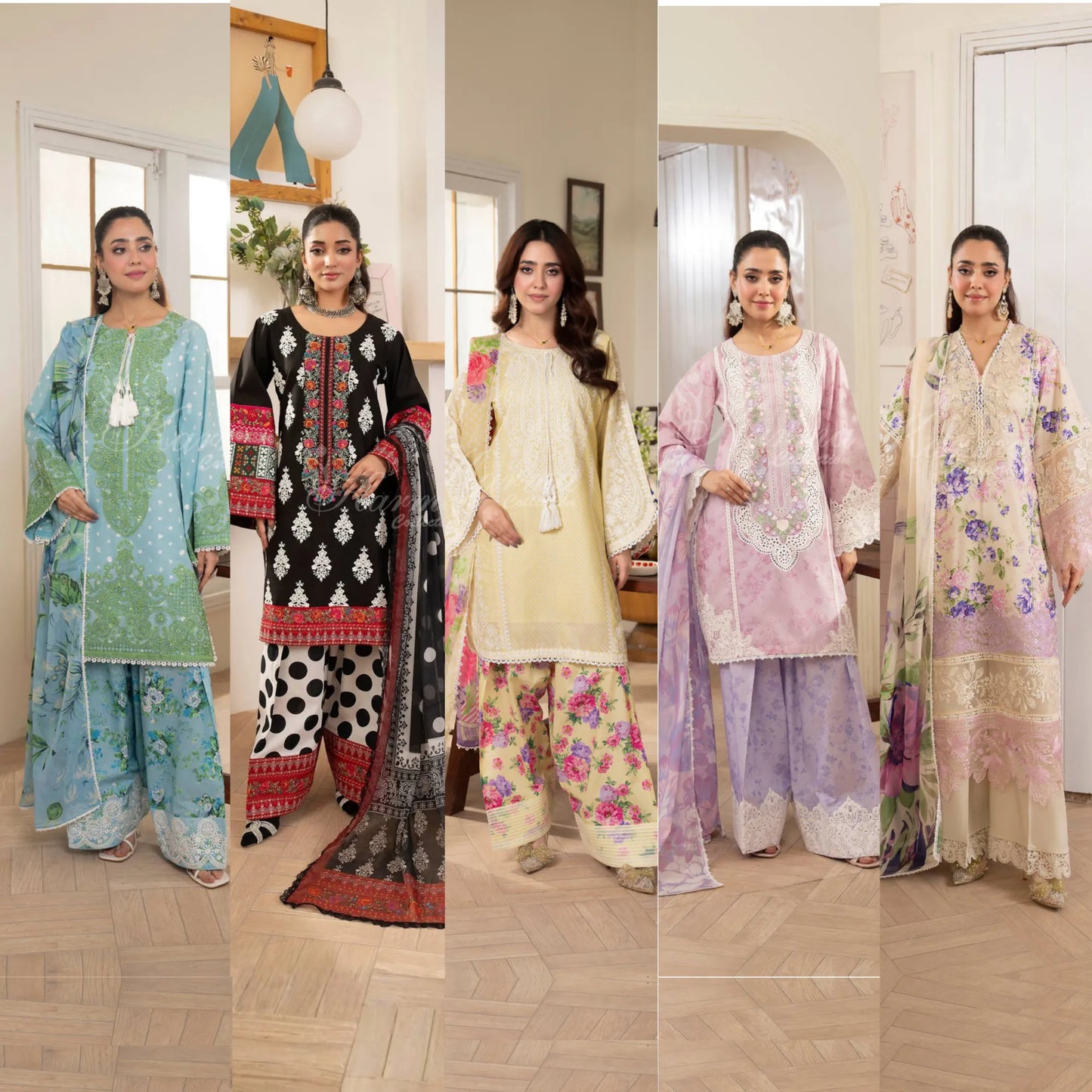 "Flora" Embroidered Lawn 3 Pc Collection | Karma Collection
