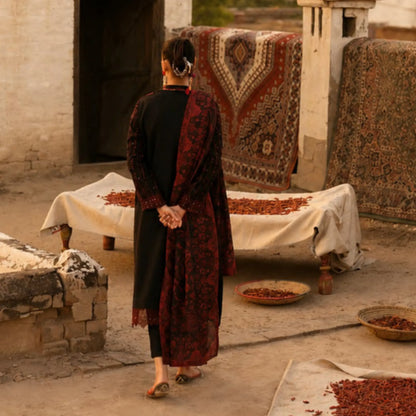 UCA-43 "HER" Collection Embroidered Cambric Cotton by Casuallite 3 Piece Suit for Women | Ready to Wear Pakistani Dress