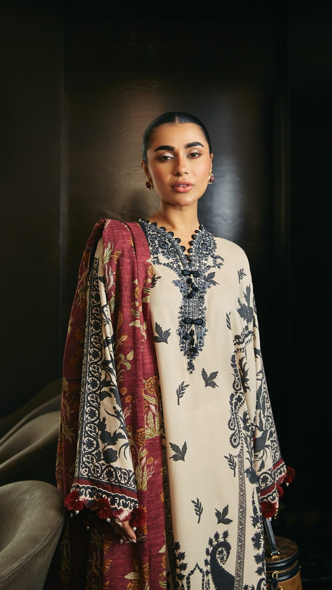 Muzlin By Sana Safinaz Stitched 3 Piece-Winter Collection