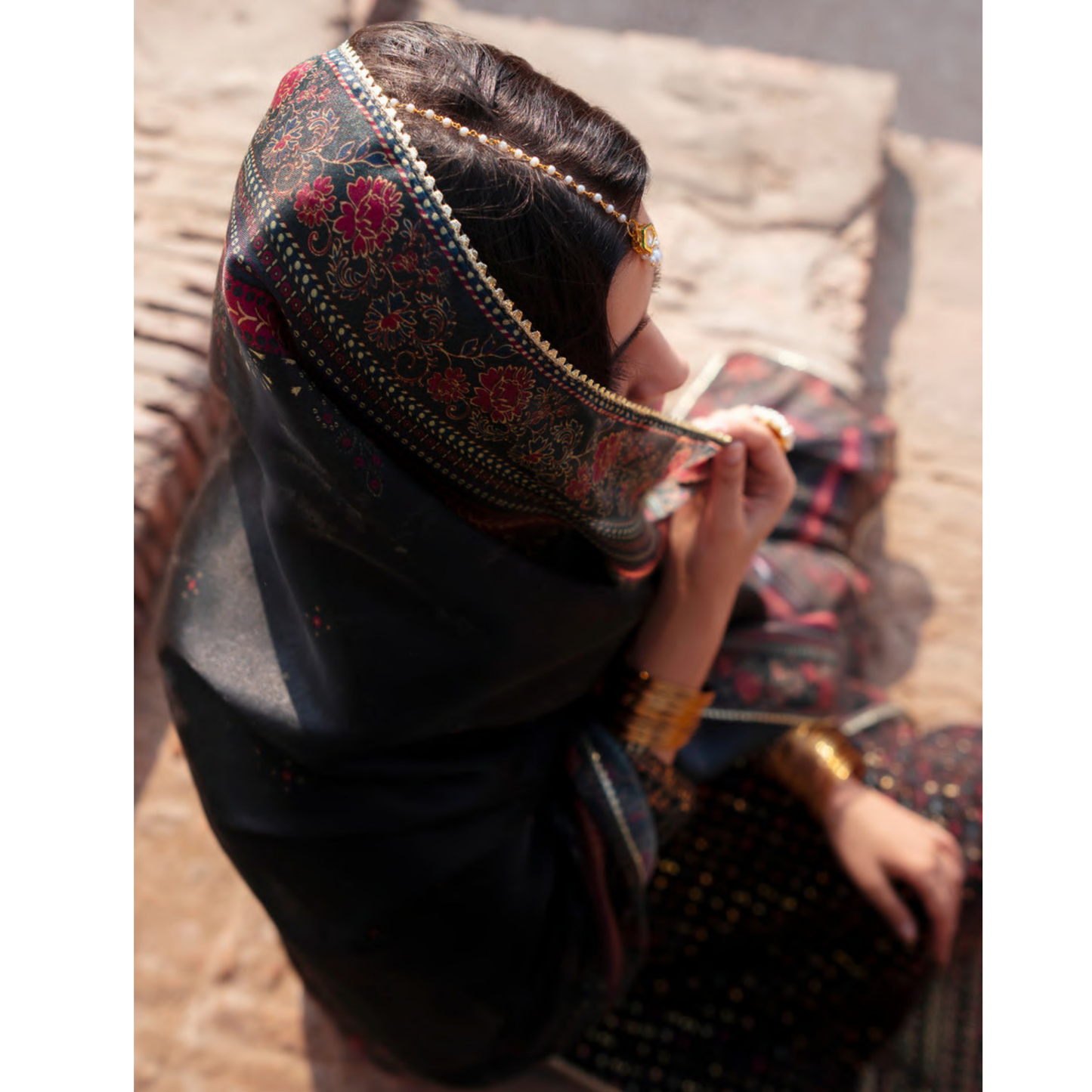 UCA-34 "ISHQIA" Festive Drop Embroidered Viscose Collection by Casuallite