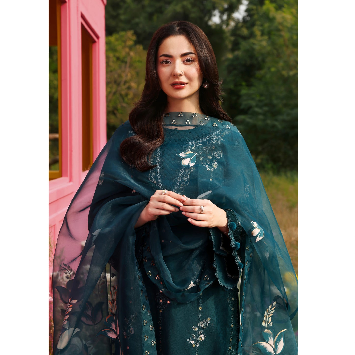 UMS-56 Janan Mother Daughter Chikenkari Jacquard Eid Edit by Simrans | Ready to Wear Asian Pakistani clothes