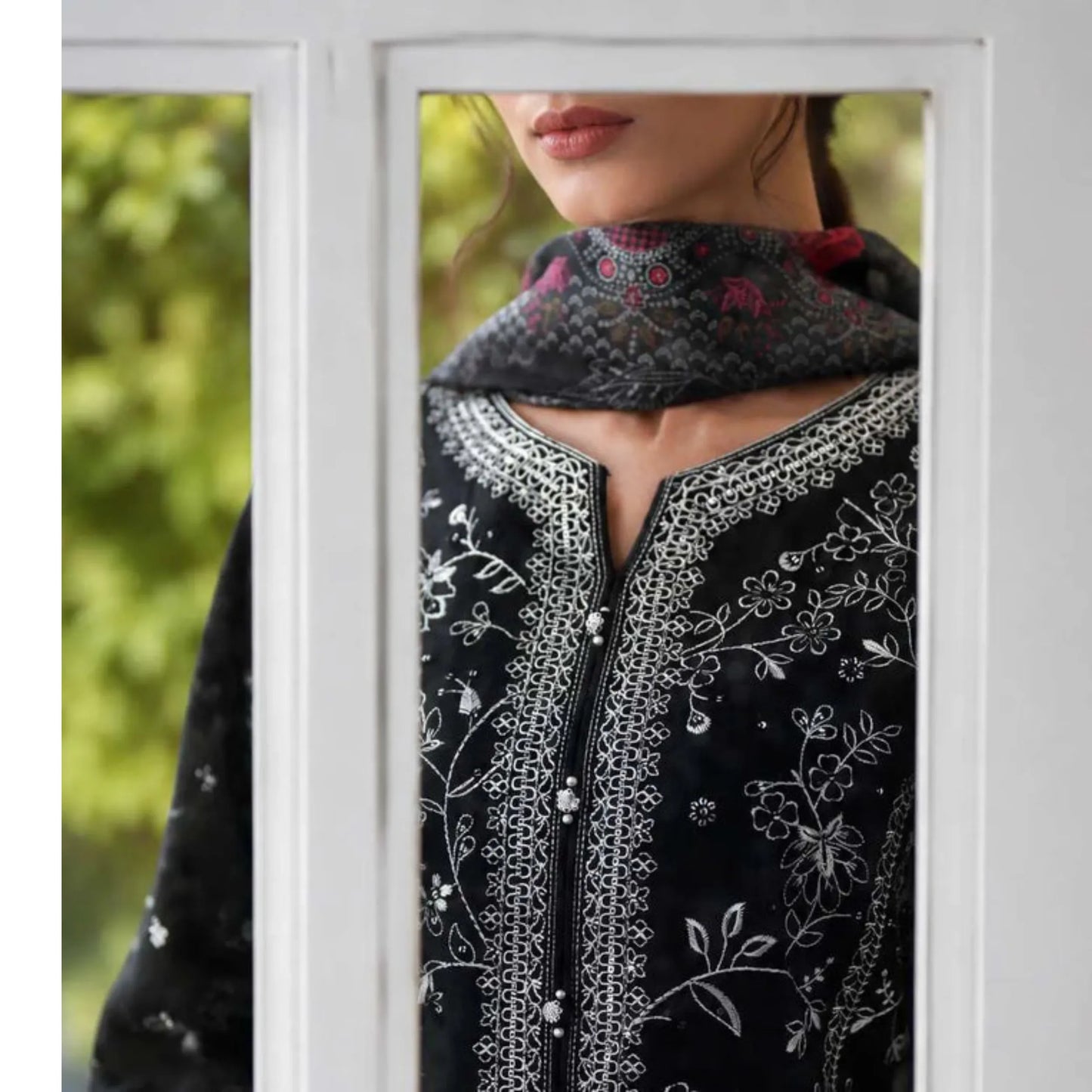 UCA-46 "Sakoon" Embroidered Cambric Cotton Pc Collection | Casuallite