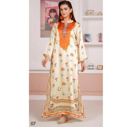 UA-312 Printed Shamooz Silk Printed Kaftan Style Co-Ord Set| Umnaa