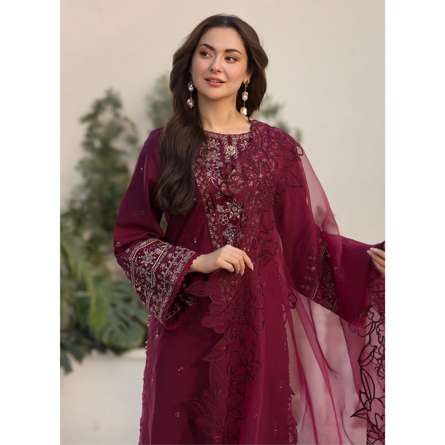 UAL-02 3 Pc Cotton Jacquard Ready to Wear Collection | Simrans