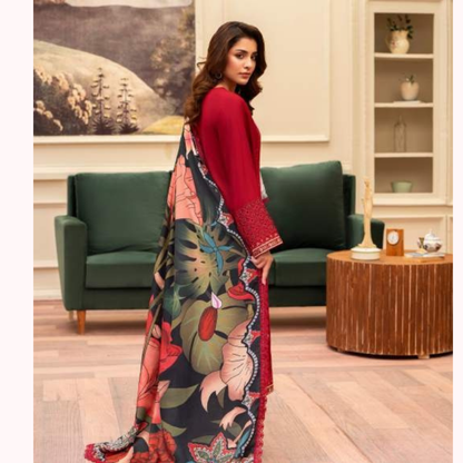 3 Pc Ready to Wear Embroidered Collection | Karma Collection | UMKC01001