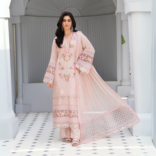 3 Piece Luxury Chiffon Ready to Wear Collection | karma Collection UMKC0902