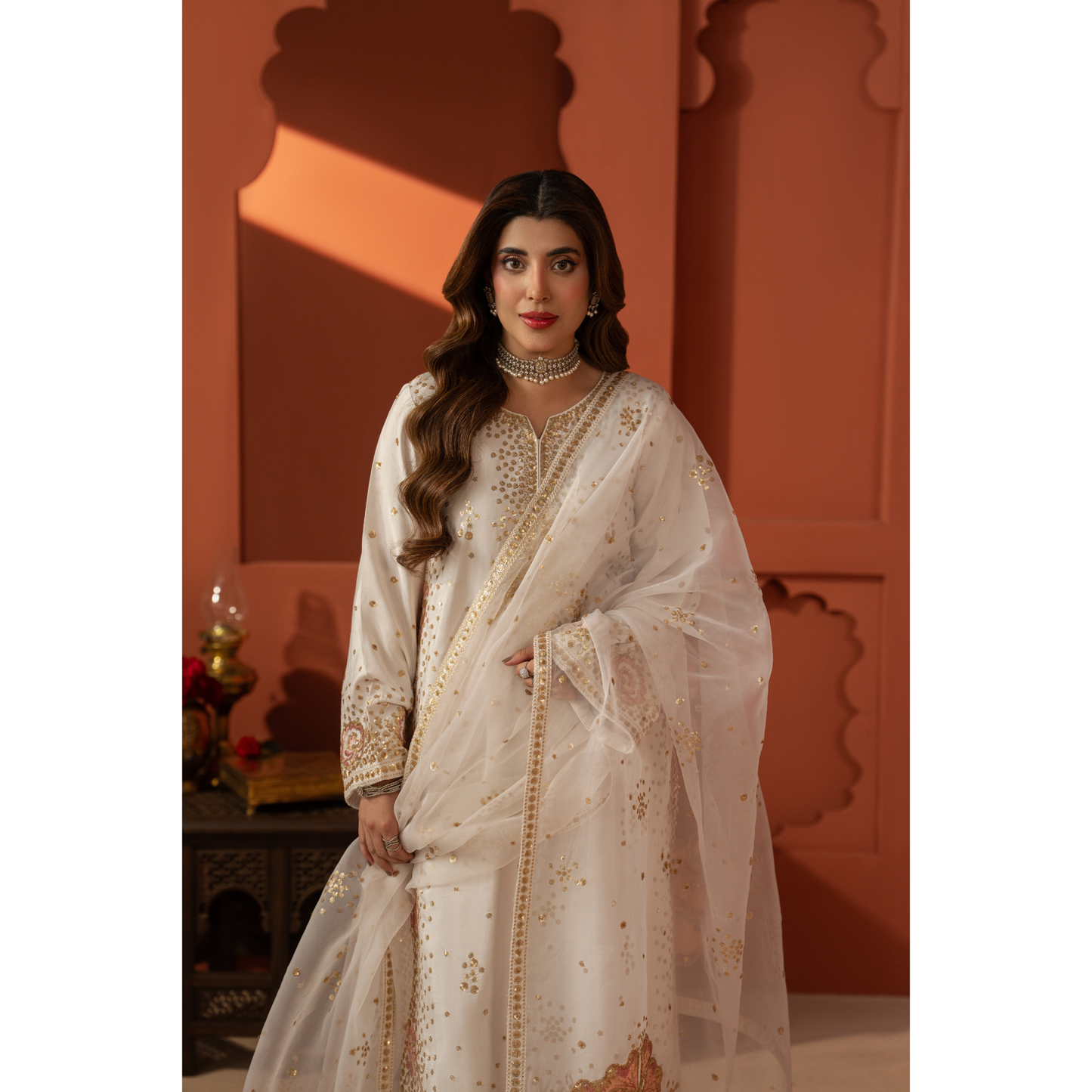 UA-170 Raw Silk Embroidered Festive Collection
