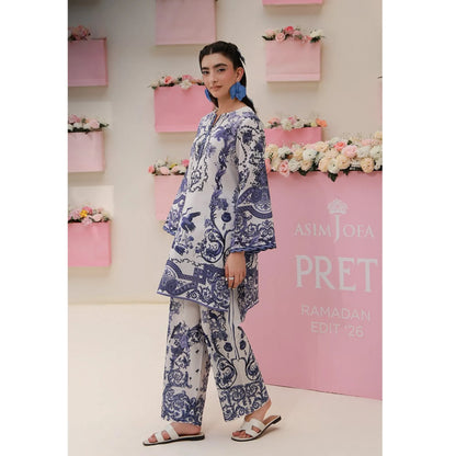 UAS-01 printed Pret by Asim jofa Printed Co Ord Set summer Collection Ready to Wear asian clothes