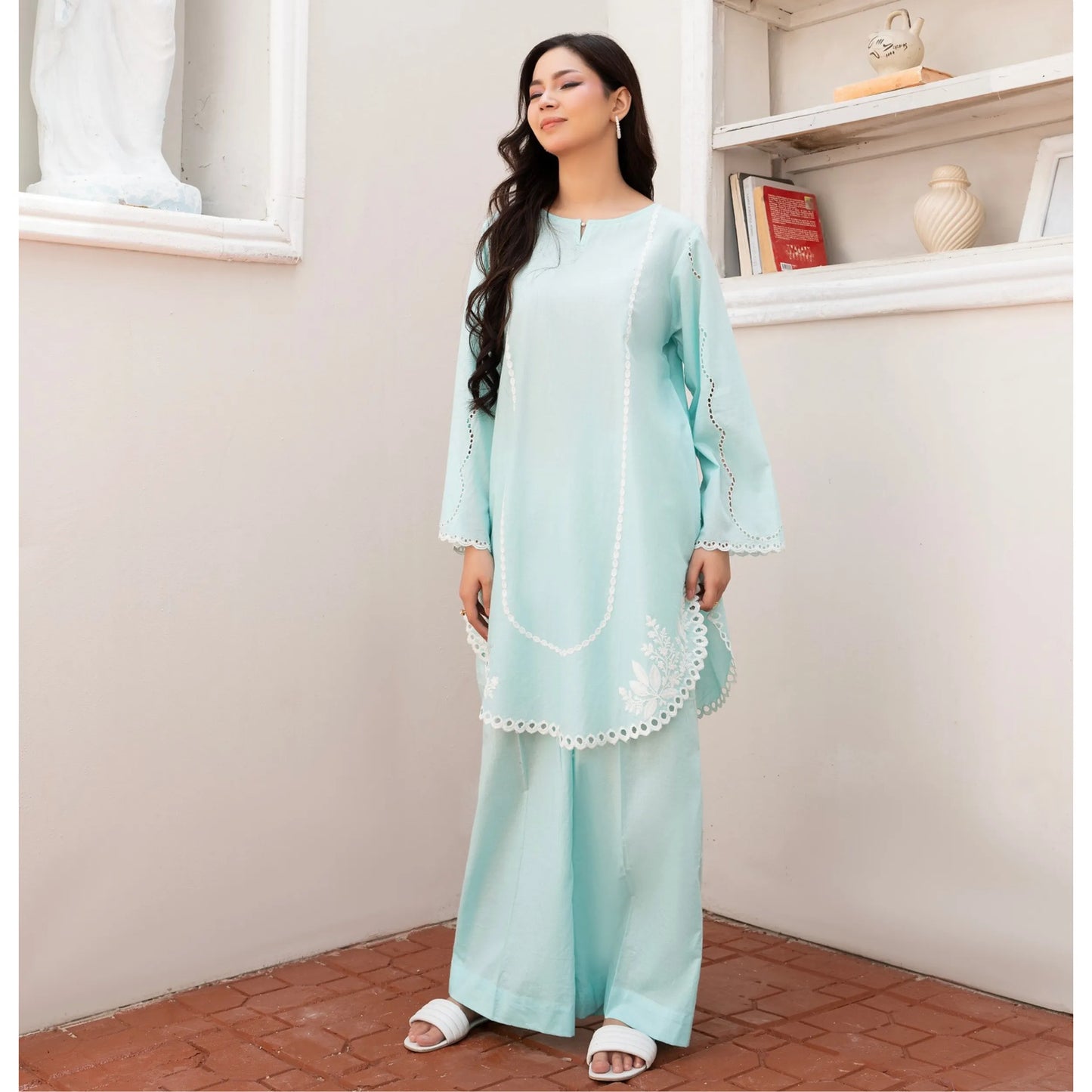 UA-243 Embroidered Lawn Summer Lawn Co-Ords Set by Umnaa