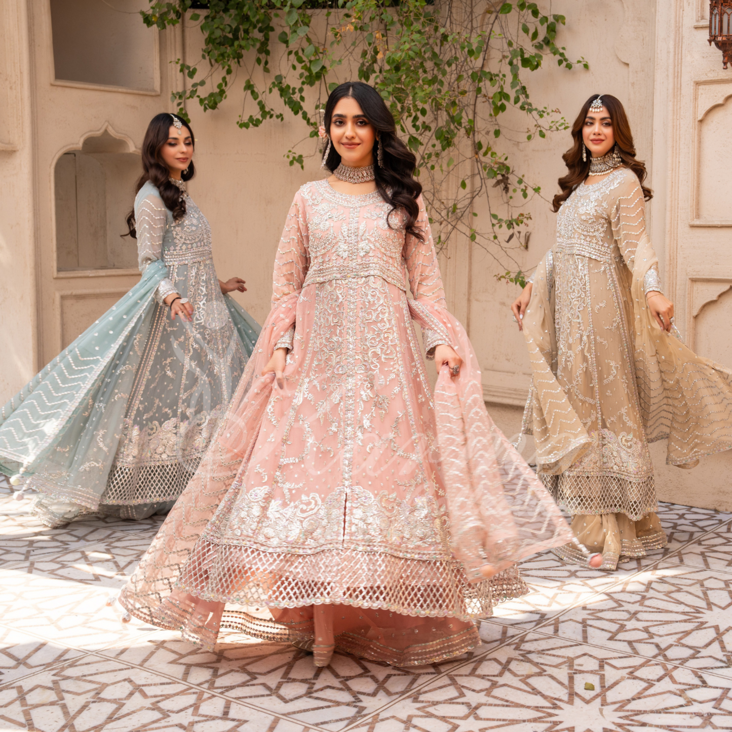 Luxury Embroidered Chiffon Party wear dress  | Wedding Collection | karma Collection | UMKC01201