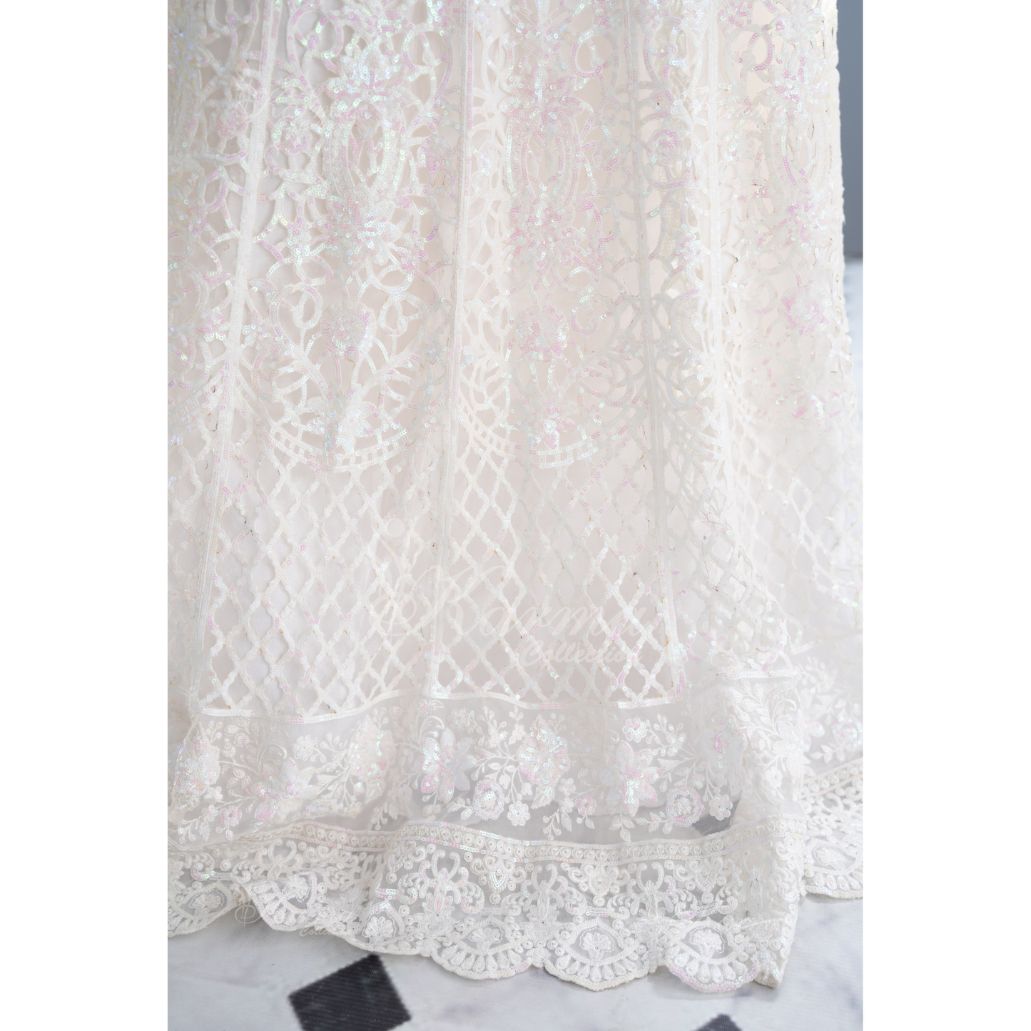 Luxury Embroidered Chiffon long Maxi with chiffon duppata  | Wedding Collection | karma Collection | UMKC01101