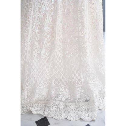 Luxury Embroidered Chiffon long Maxi with chiffon duppata  | Wedding Collection | karma Collection | UMKC01101