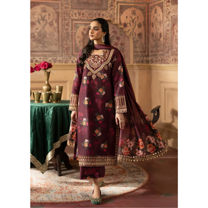 Luxury Embroidered Printed Cotton Silk Collection | Ready to Esra | Esra fashion