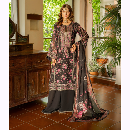 "Khumaar" Embroidered Georgette Collection by karma Collection Asian Wear Pakistani Dresses