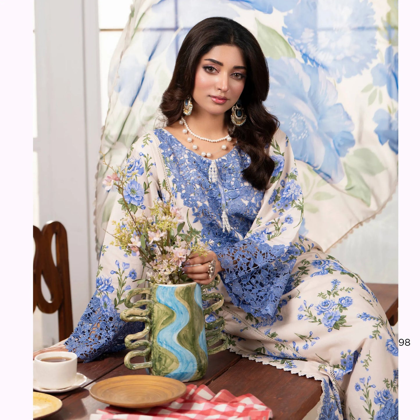 "Gulmahar" Embroidered Lawn Collection by karma Collection