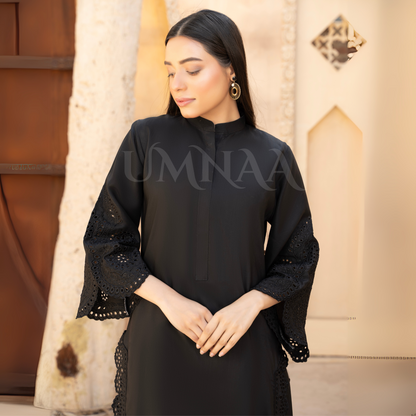 UA-58 Embroidered Viscose Linen 2 Pc Pakistani Co Ord Set Dress | UMNAA