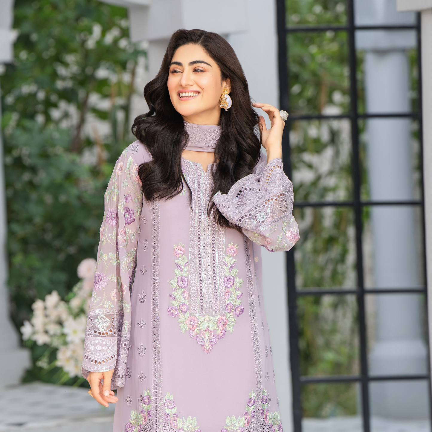 3 Piece Luxury Chiffon Ready to Wear Collection | karma Collection UMKC0901