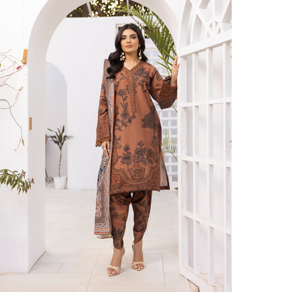 3 Pc Luxury Khaddar Ready to Wear Embroidered Printed Collection by Simrans