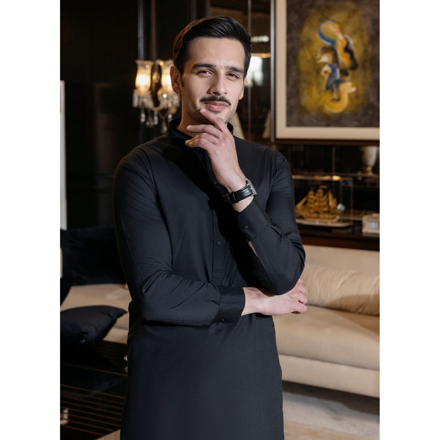 2 Pc Mens Shalwar kameez Collection-Asim Jofa