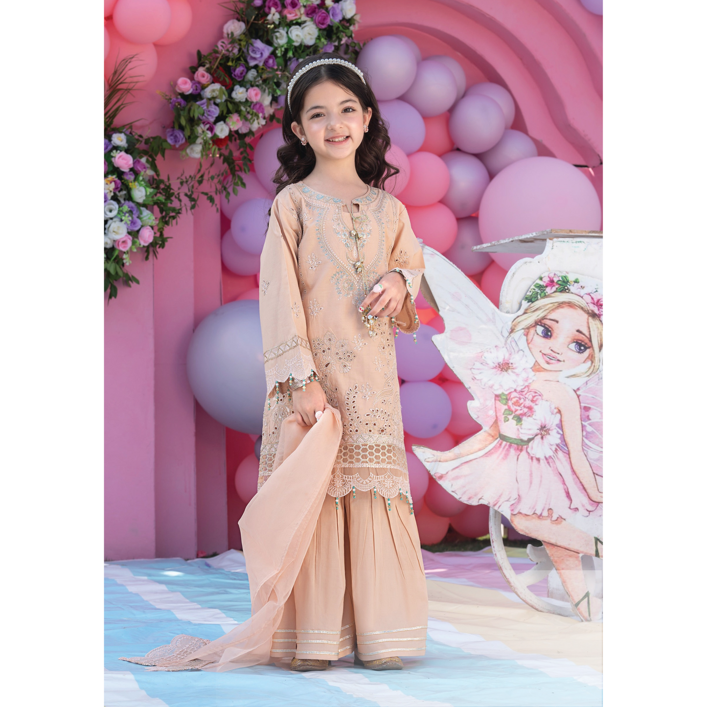 UAL-03 Kids 3 Pc Luxury Festive Cambric Cotton Eid Collection by Allys