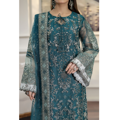 UTT-08 Luxury Festive Net Collection | Ready to Wear | Traditional Thread