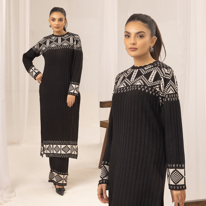 UMS-35 Simrans Azuel 2.0 Knit Wear Co-Ords Set | Modest Fashion | Winter Wear