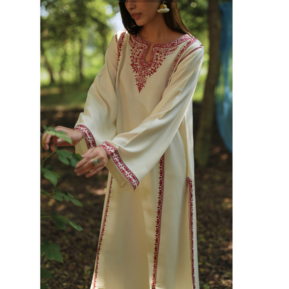 UCA-31 Embroidered Dhanak with Pashmina Shawl Winter Collection by Casuallite