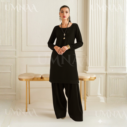 UA-139 Solid Velvet Farshi Shalwar Collection by Umnaa