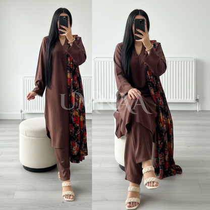 3 Pc Dhanak Collection with Palachi Shawl | Winter Collection | Raniya.h