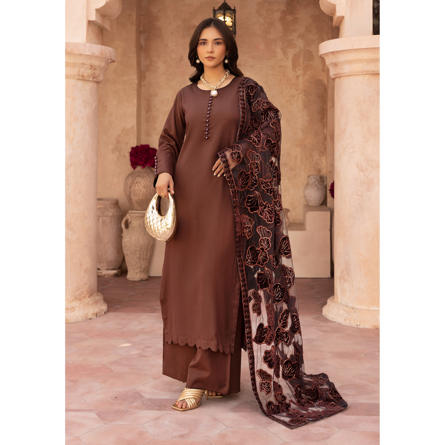 UMS-45 NURA LUX by Simrans Laserkari Dhanak Winter Collection | Ready to Wear | Asian Clothes