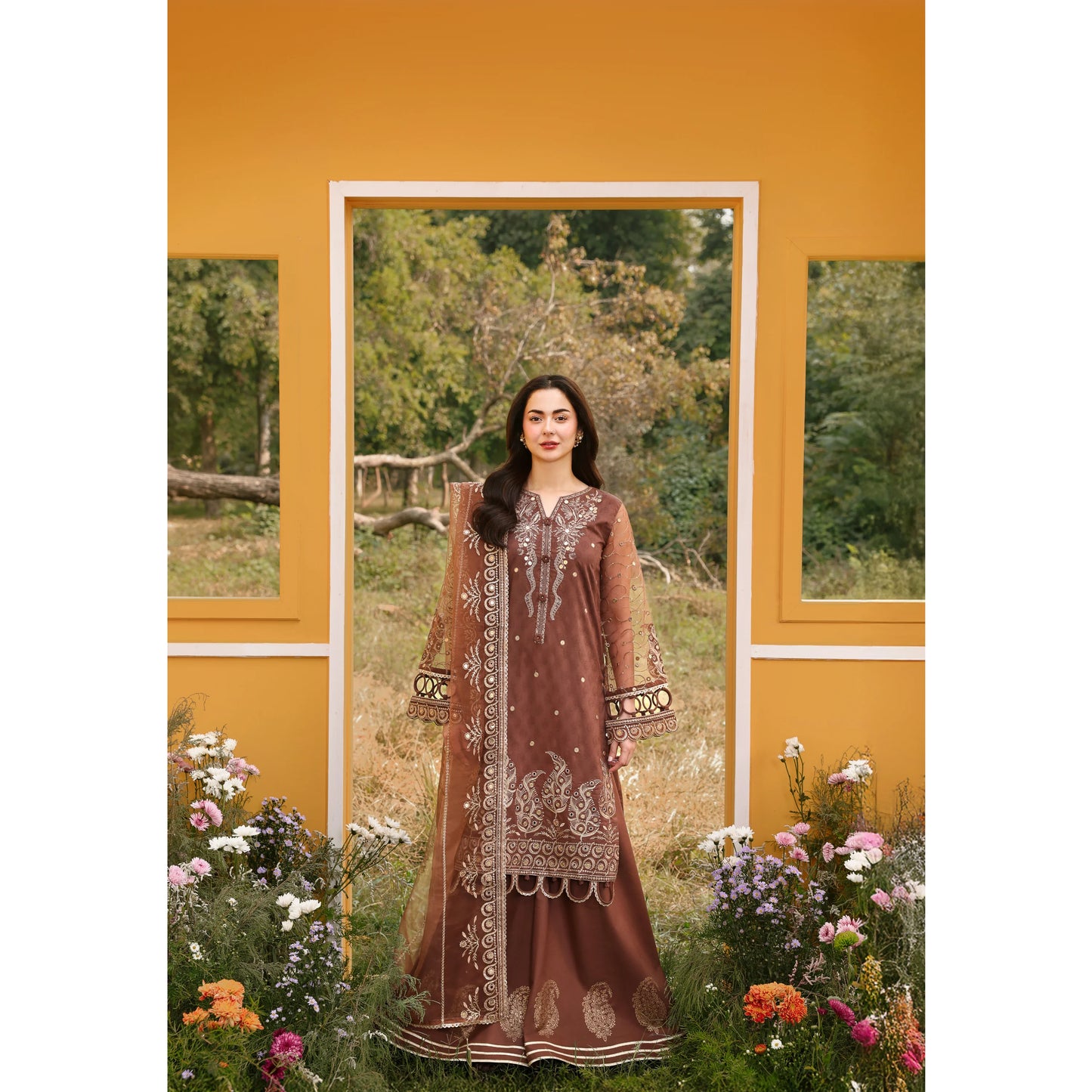 UMS-55 Janan Mother Daughter Chikenkari Jacquard Eid Edit by Simrans | Ready to Wear Asian Pakistani clothes