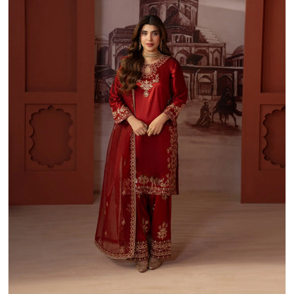 UA-170 Raw Silk Embroidered Festive Collection
