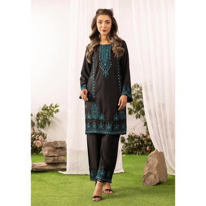 UMS-59 Embroidered Linen Co-Ords Set 2 Pc Set by Simrans