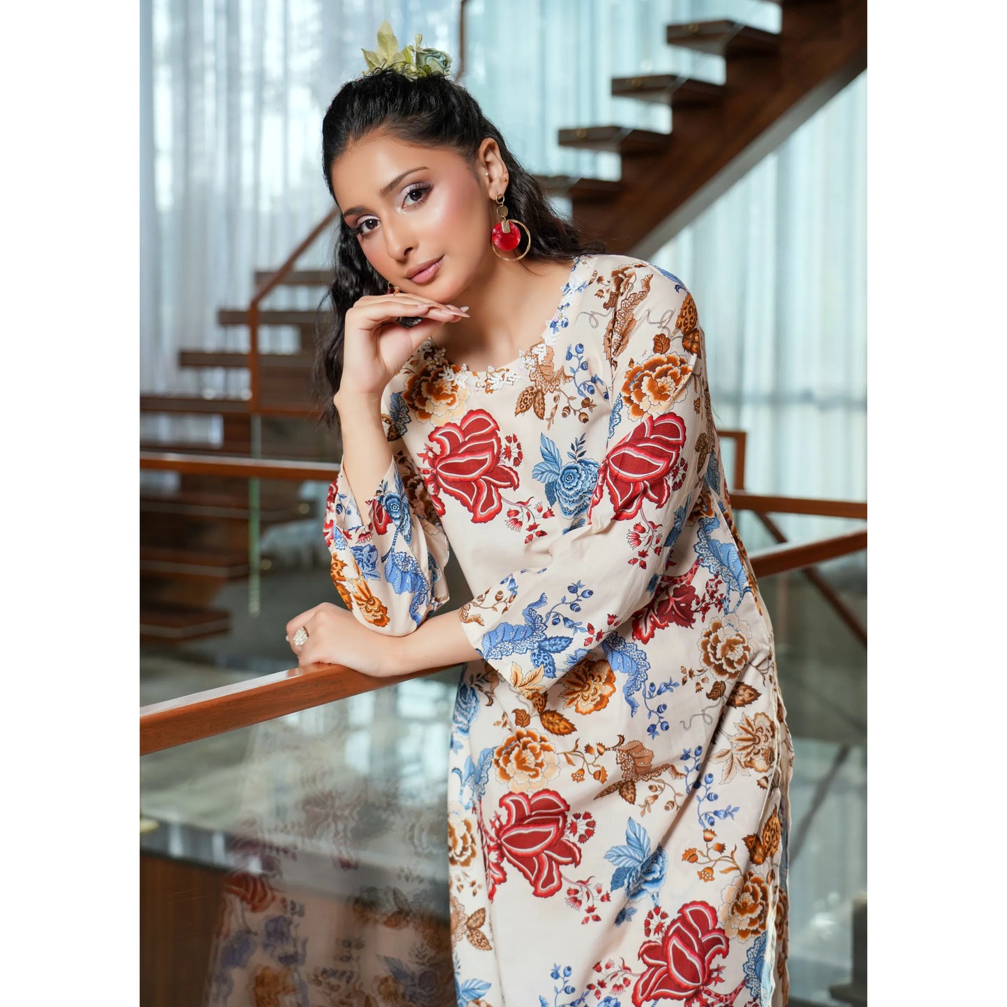 UMS-62 "Limelight" by Simrans Printed Lawn Co Ord Set Collection | Ready to Wear Pakistani Asian clothes